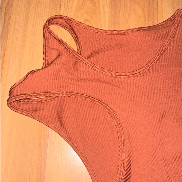All in Motion Terracotta Ribbed Tank - Picture 3 of 3